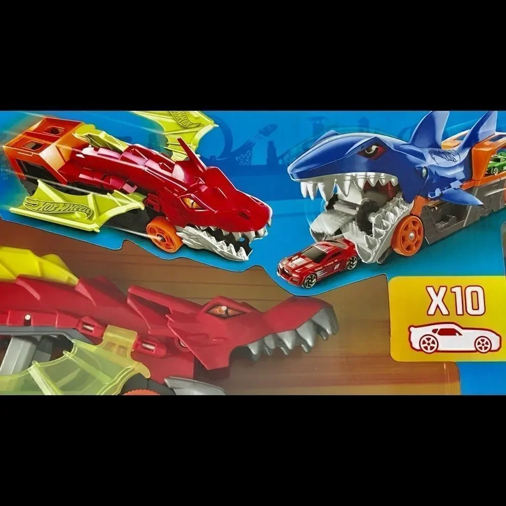 🔥 HOT WHEELS CITY 2 Battling Creatures Transporter Vehicle Set+10 Die Ca… - Picture 15 of 16